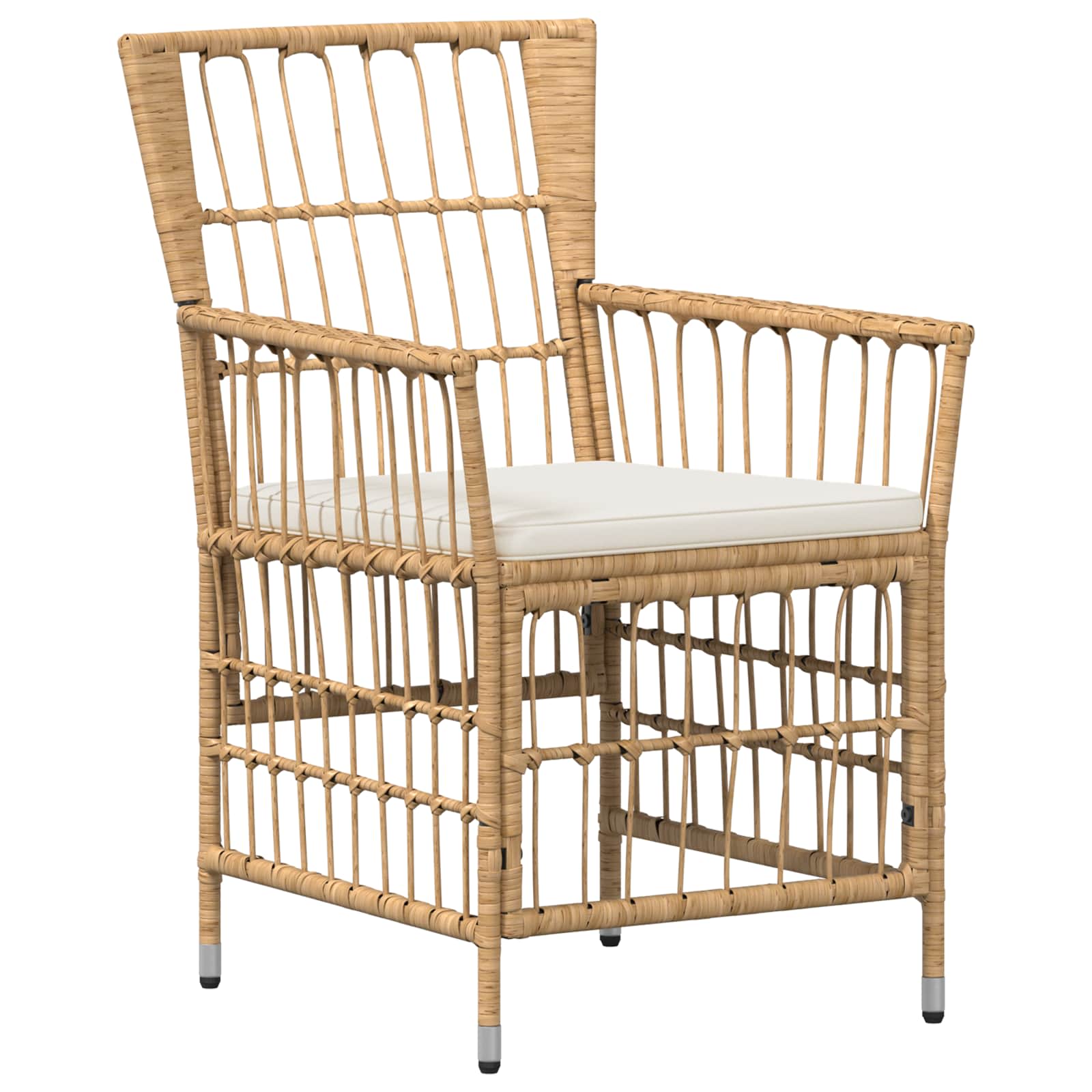 Ensemble de repas extérieur 3 pc Naturel polyrotin