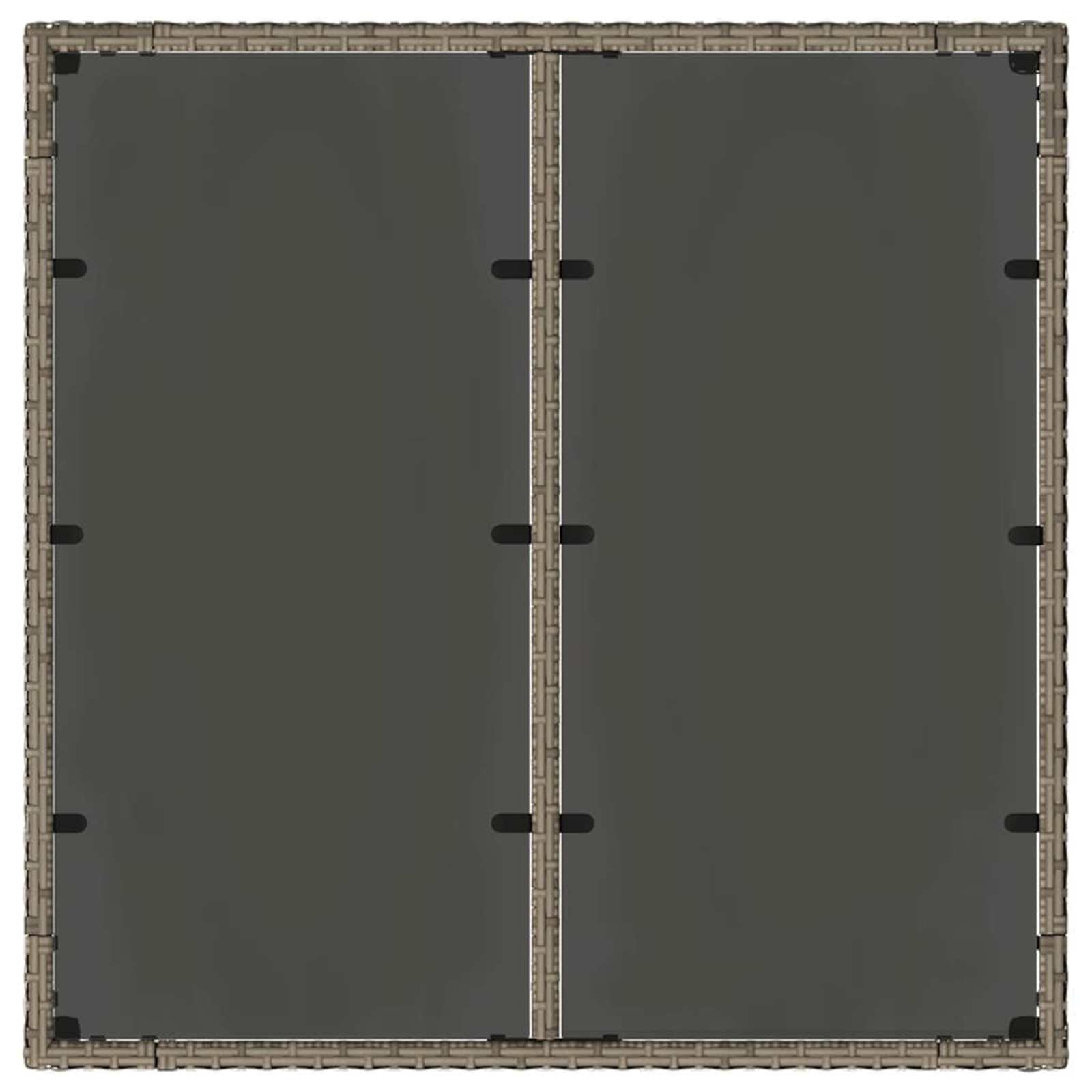 Ensemble de repas extérieur 5 pc Gris polyrotin