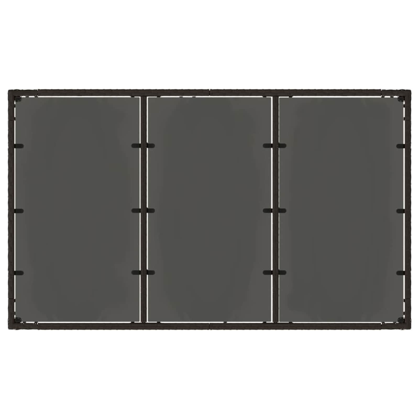 Ensemble de repas extérieur 5 pc Noir polyrotin