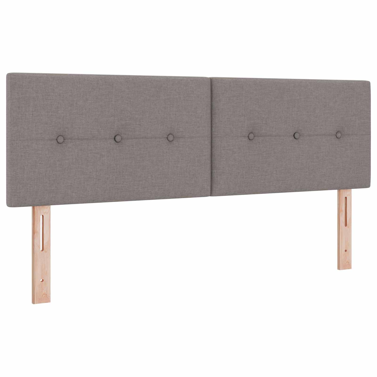 Lit boxspring avec matelas Taupe 140 x 190 cm Tissu - XIOS