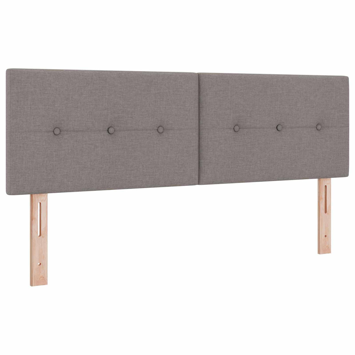 Lit boxspring avec matelas Taupe 140 x 190 cm Tissu