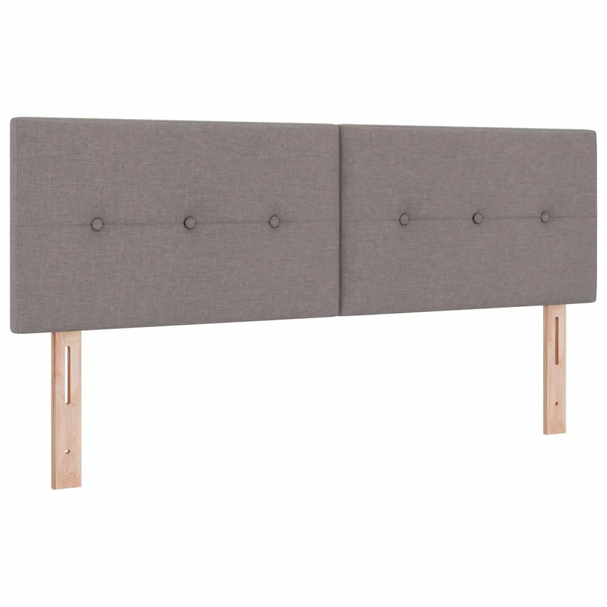 Lit boxspring avec matelas Taupe 140 x 200 cm Tissu - XIOS
