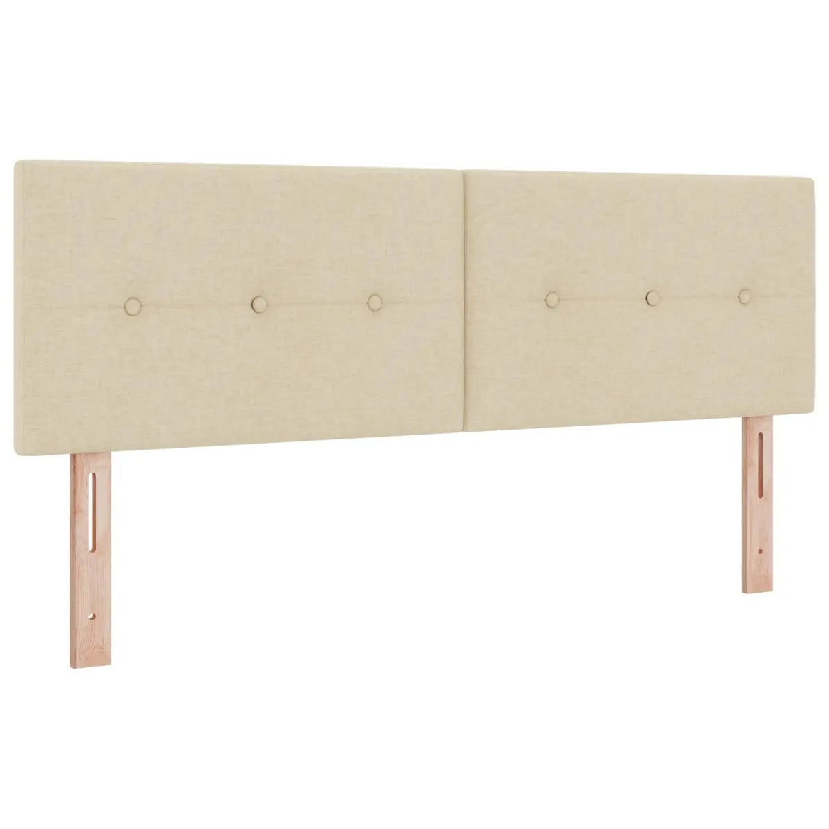 Lit boxspring avec matelas Crème 140 x 200 cm Tissu - XIOS