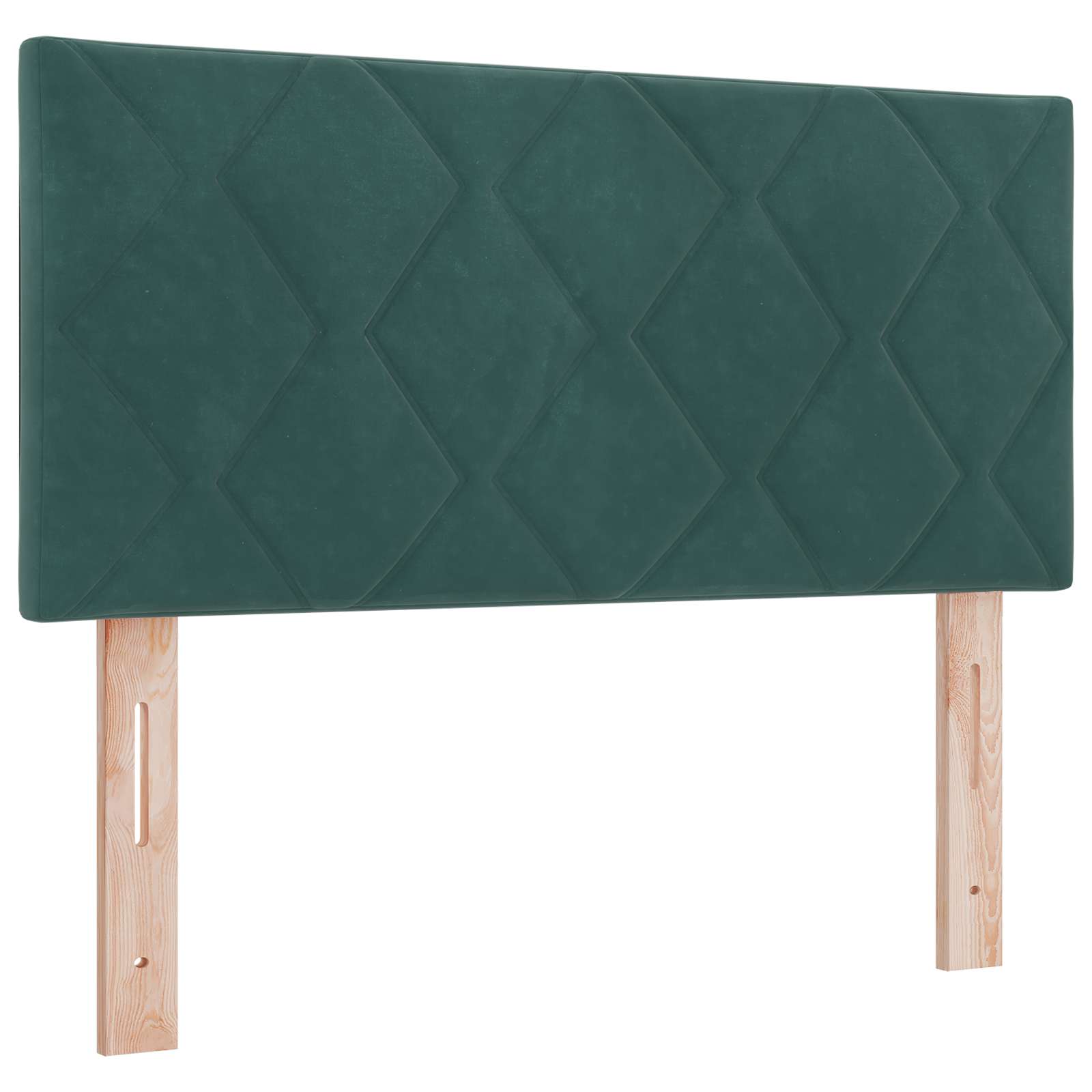 Lit boxspring avec matelas Vert foncé 90 x 190 cm Velours