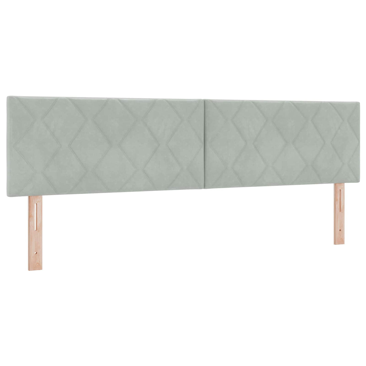 Lit boxspring avec matelas Gris clair 180 x 200 cm Velours