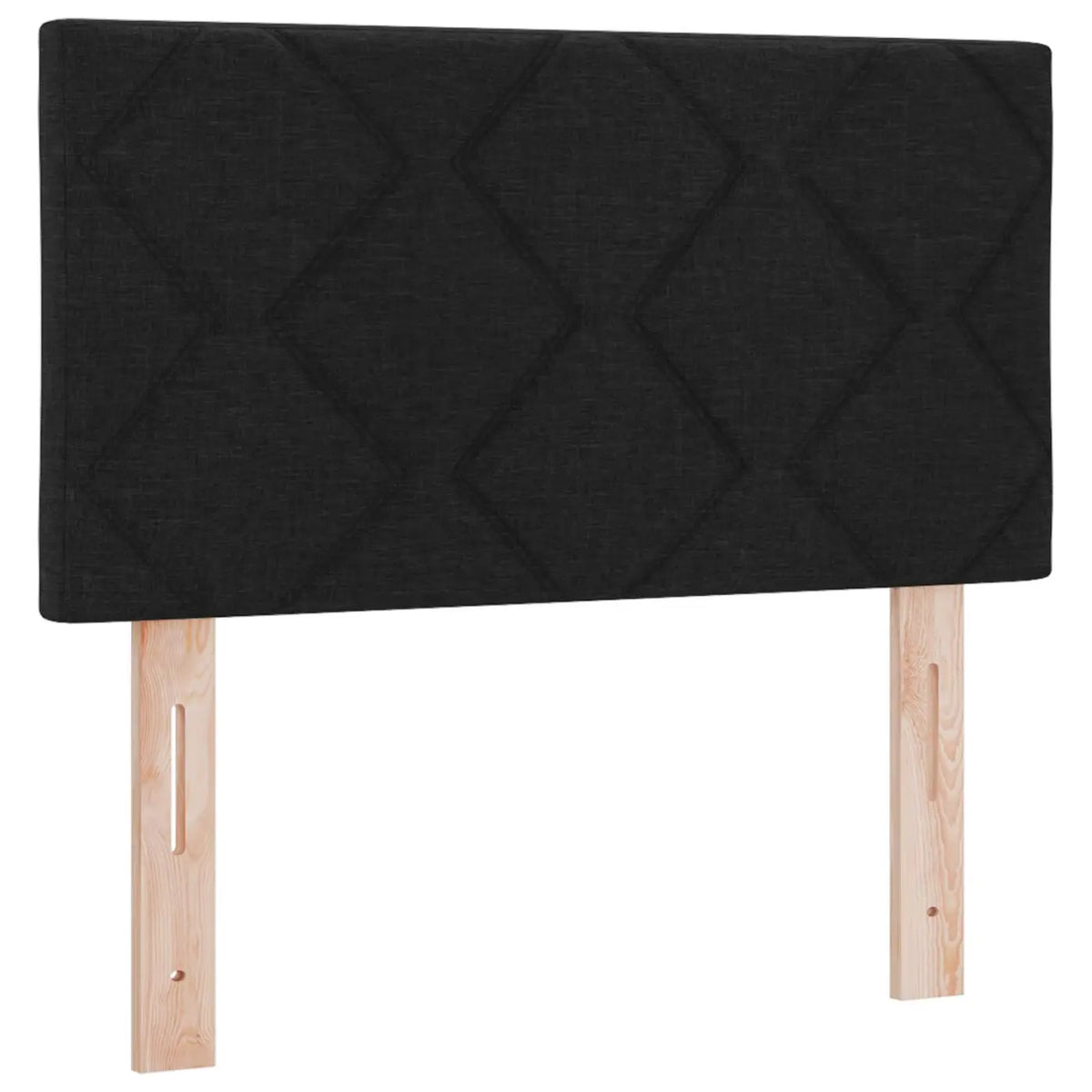 Lit boxspring avec matelas Noir 80 x 200 cm Tissu - XIOS