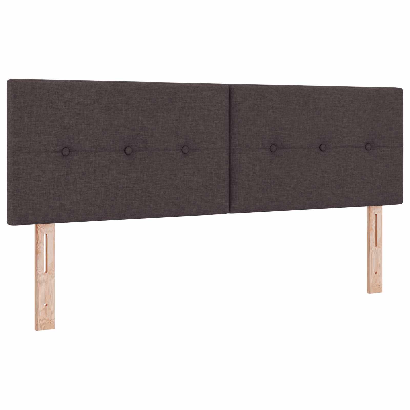 Lit boxspring avec matelas Marron foncé 140 x 190 cm Tissu