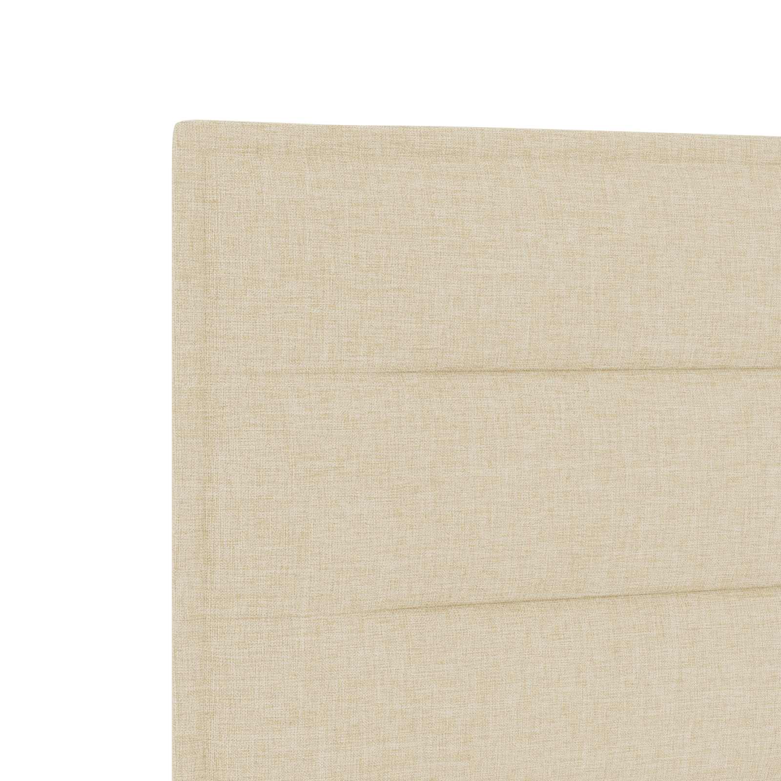 Lit boxspring avec matelas Crème 140 x 190 cm Tissu