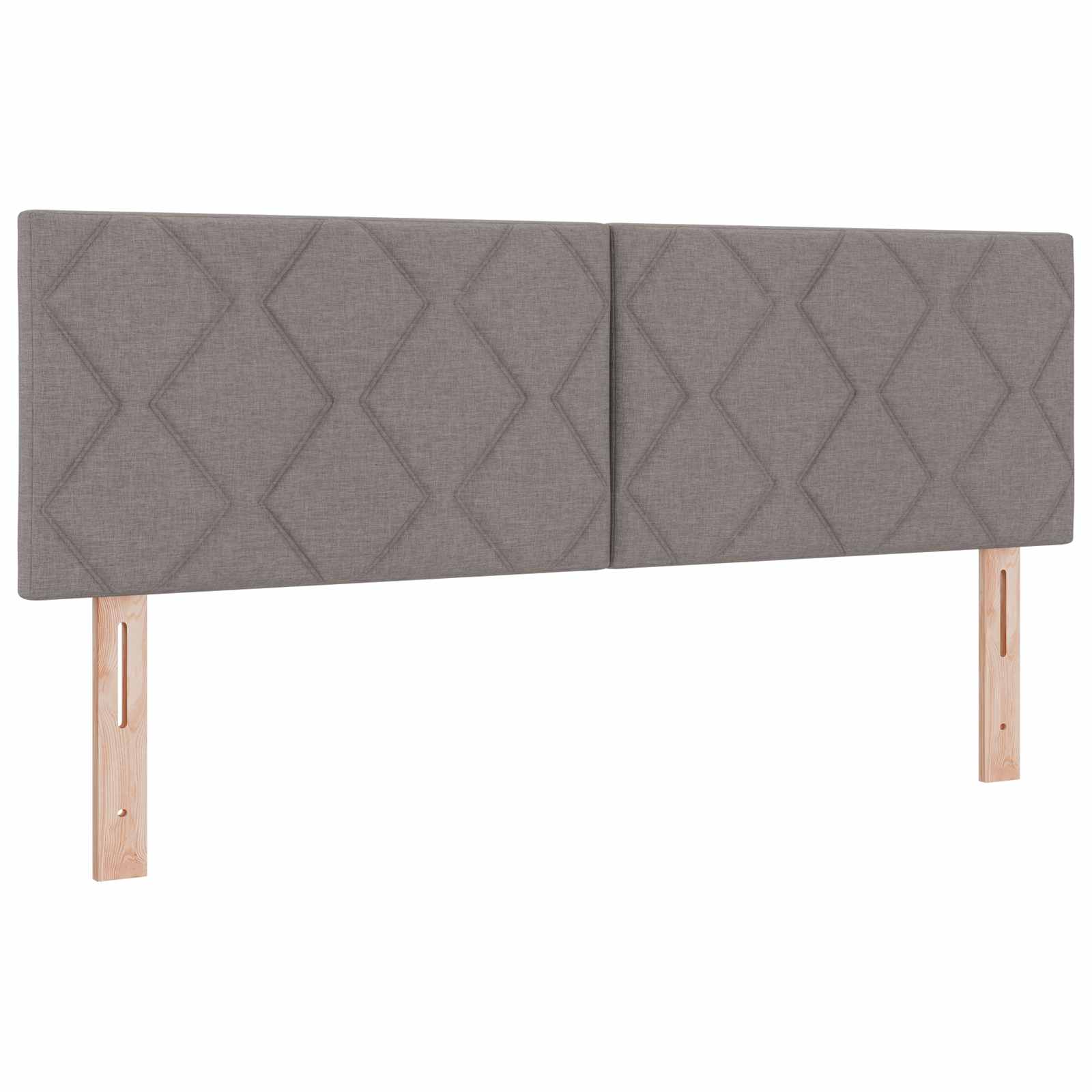 Lit boxspring avec matelas Taupe 140 x 190 cm Tissu