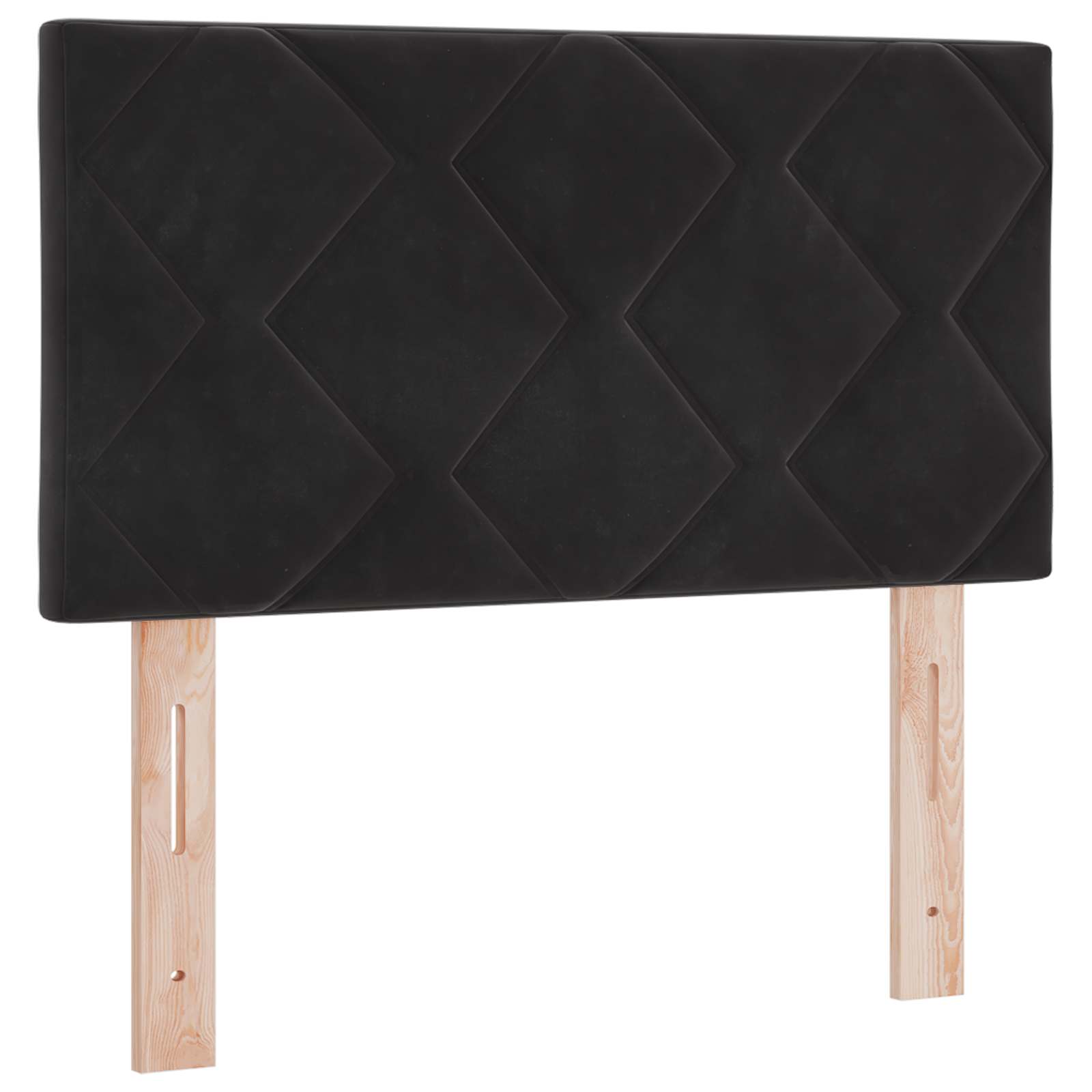 Lit boxspring avec matelas Noir 80 x 200 cm Velours - XIOS