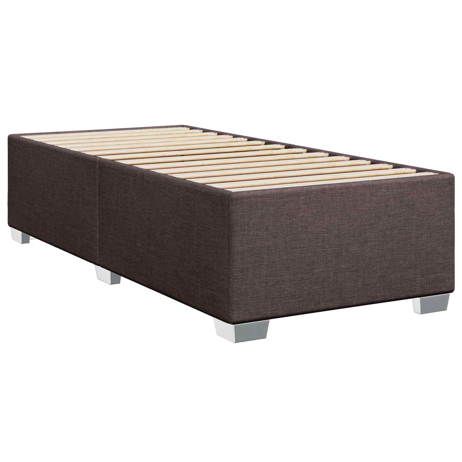 Lit de box spring avec matelas et LED Marron foncé 80 x 200 cm - XIOS