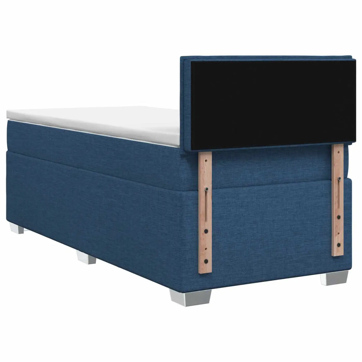 Lit de box spring avec matelas et LED Bleu 80 x 200 cm Tissu - XIOS