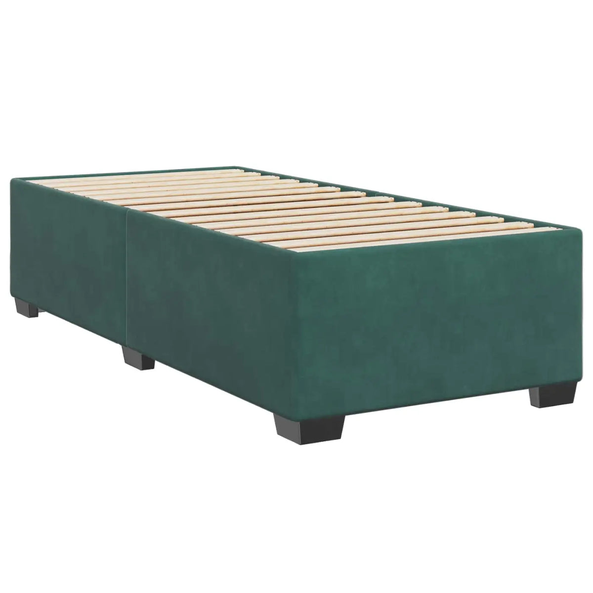 Lit de box spring avec matelas et LED Vert foncé 90 x 200 cm - XIOS