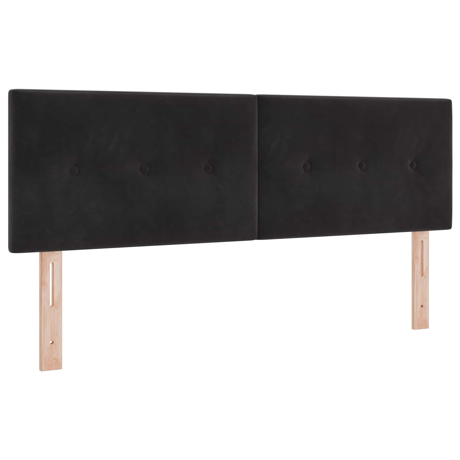 Lit de box spring avec matelas et LED Noir 140 x 190 cm Velours - XIOS