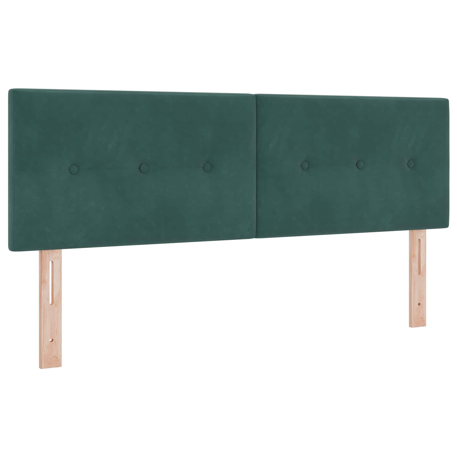 Lit de box spring avec matelas et LED Vert foncé 140 x 190 cm