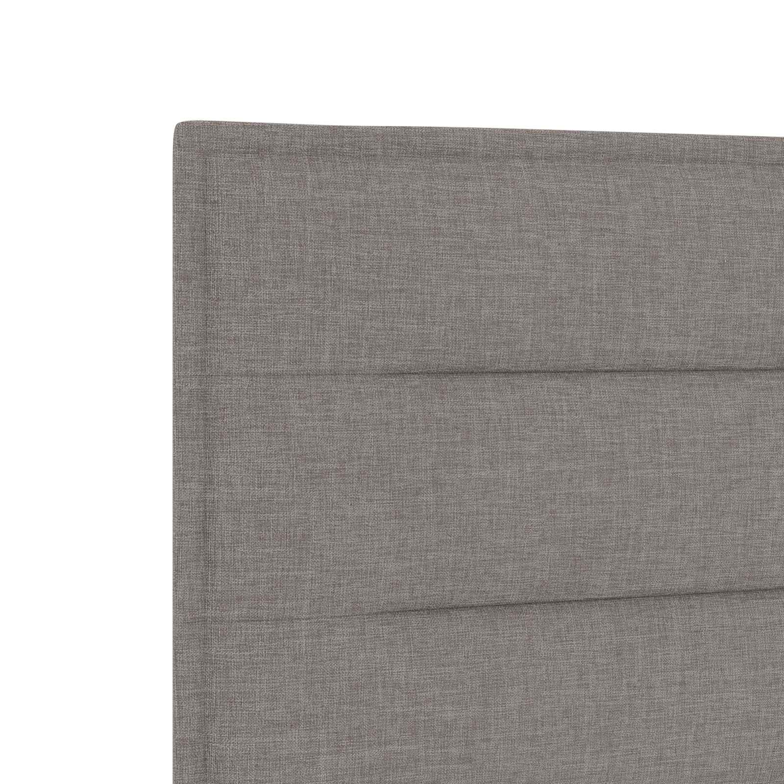 Lit boxspring avec matelas Taupe 80 x 200 cm Tissu - XIOS