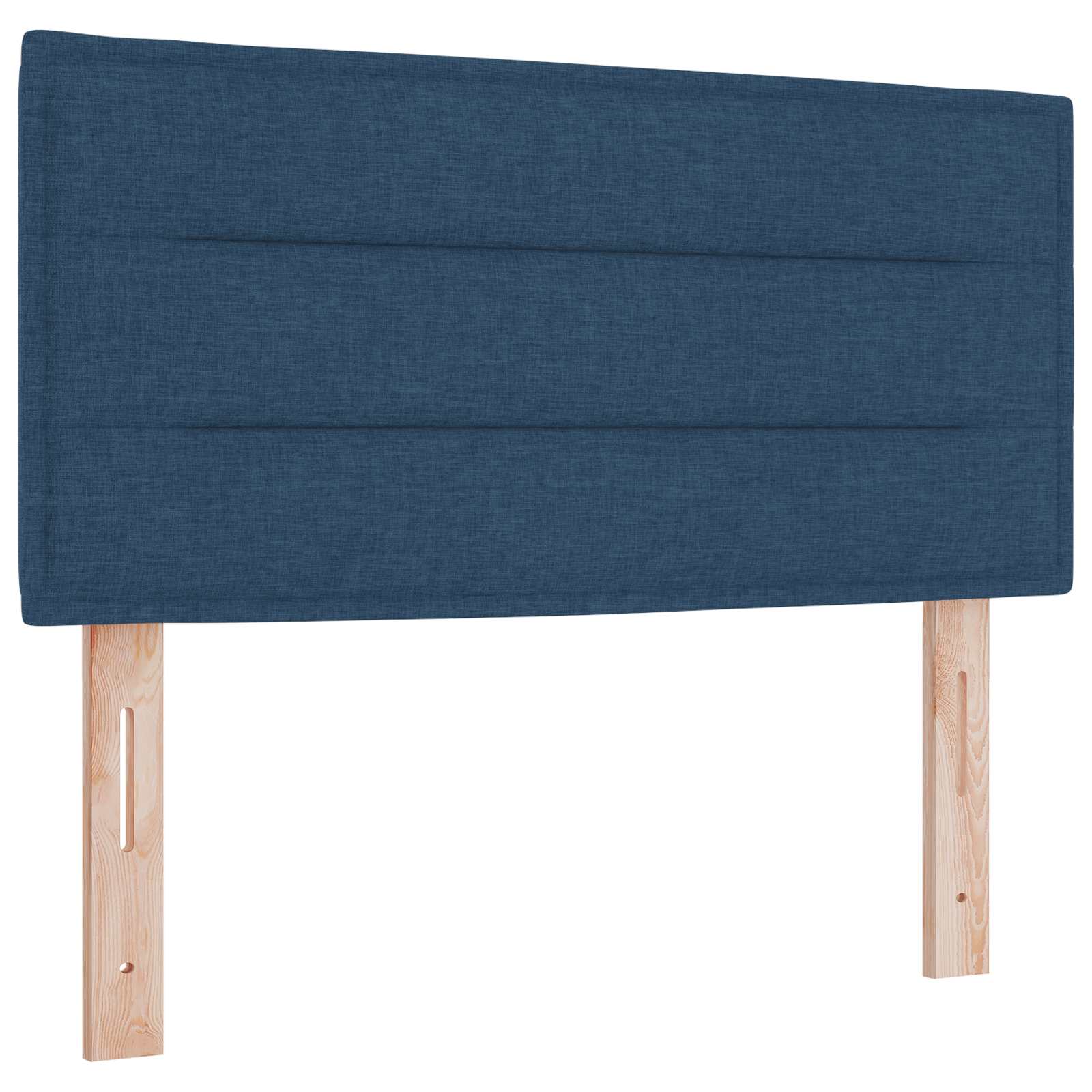 Lit boxspring avec matelas Bleu 100 x 200 cm Tissu - XIOS