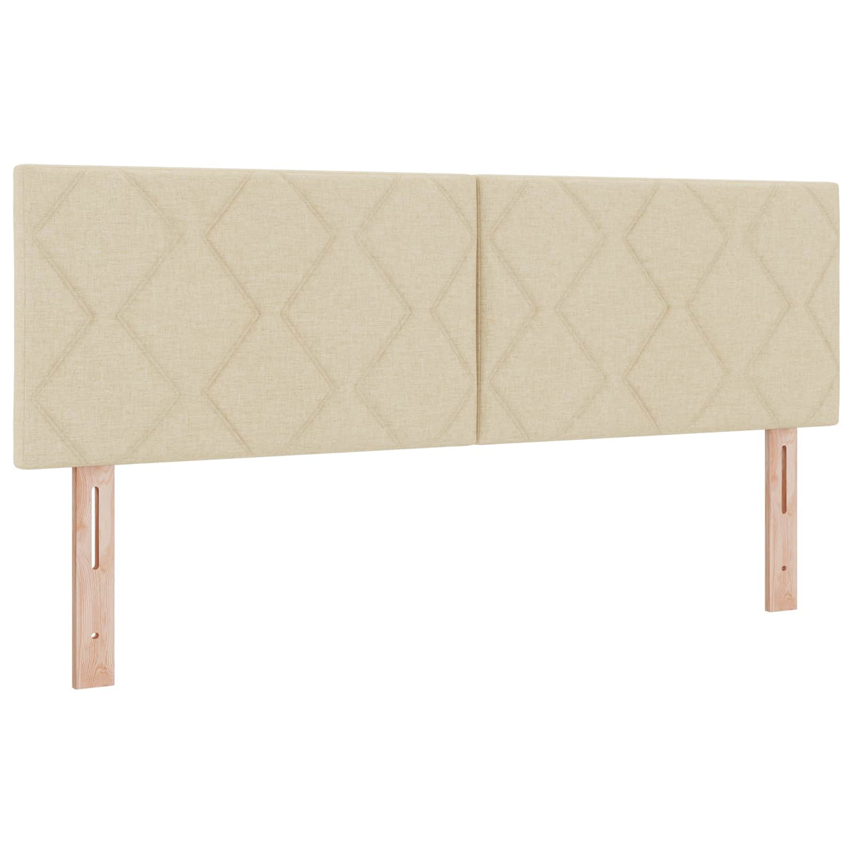 Lit boxspring avec matelas Crème 140 x 190 cm Tissu