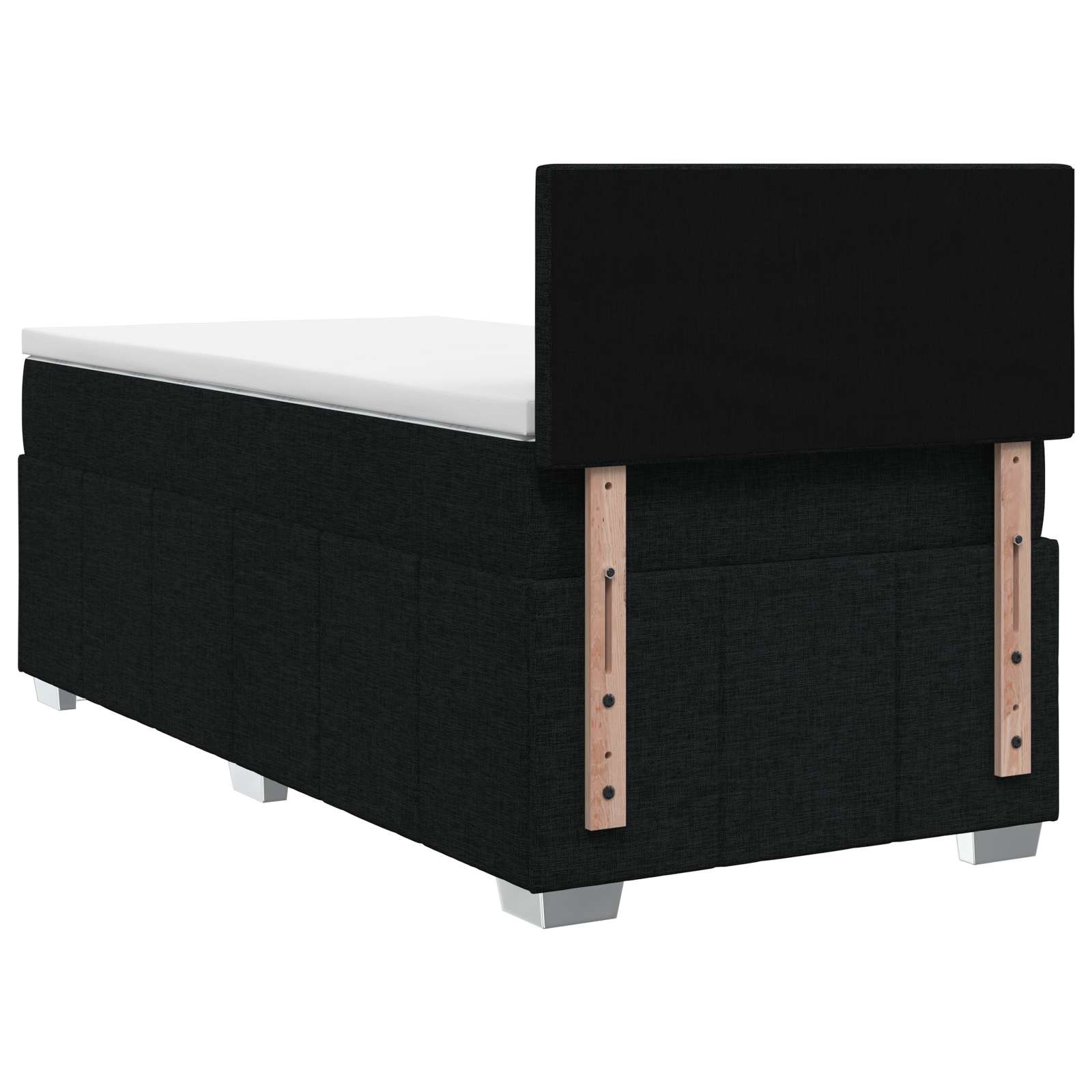 Lit boxspring avec matelas Noir 80 x 200 cm Tissu - XIOS