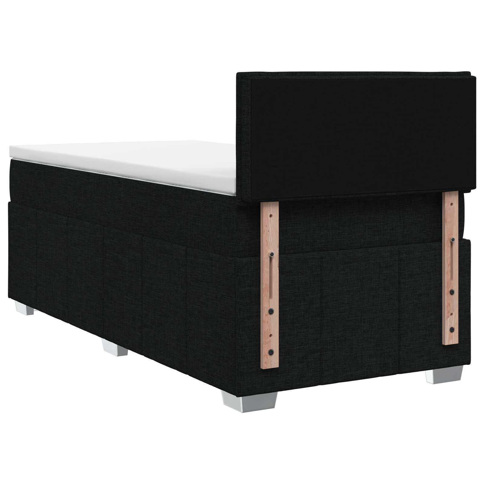 Lit boxspring avec matelas Noir 90 x 190 cm Tissu - XIOS