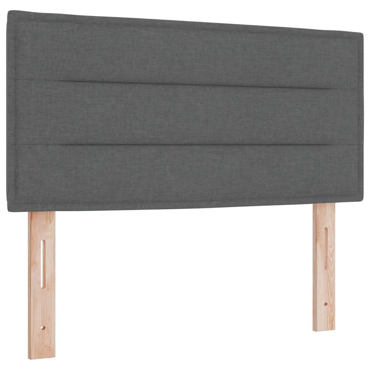 Lit boxspring avec matelas Gris foncé 90 x 200 cm Tissu - XIOS
