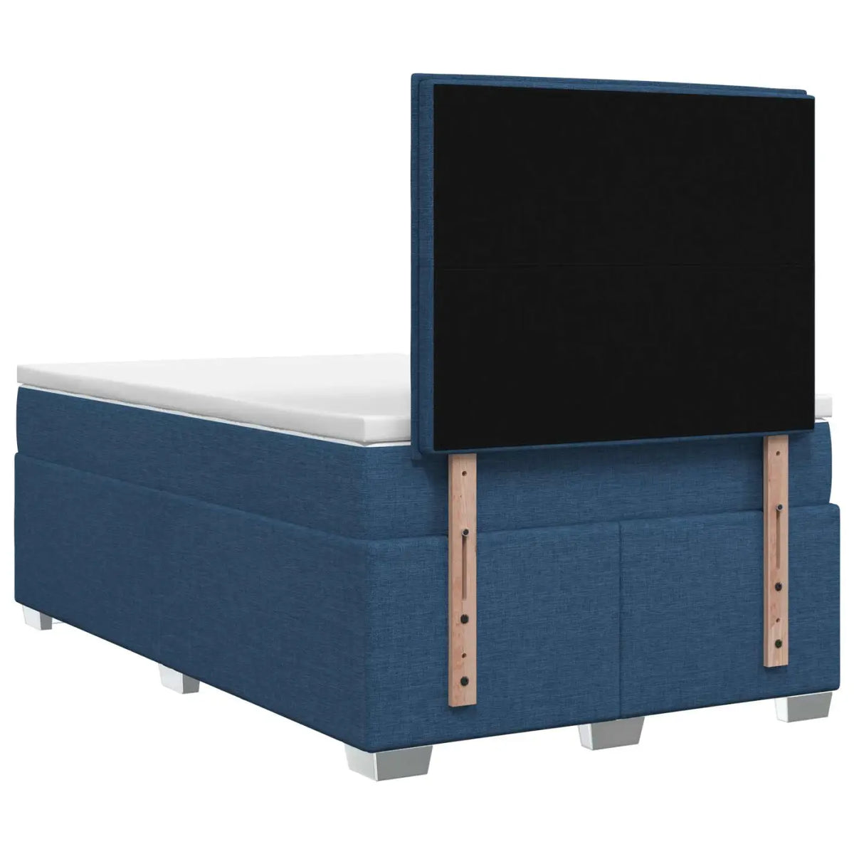 Lit boxspring avec matelas Bleu 120 x 190 cm Tissu - XIOS