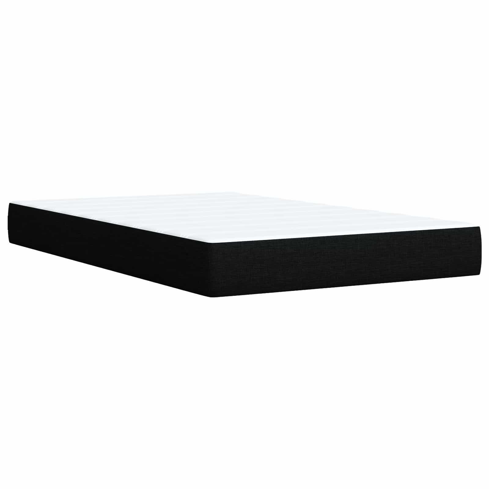 Lit boxspring avec matelas Noir 120 x 190 cm Tissu - XIOS