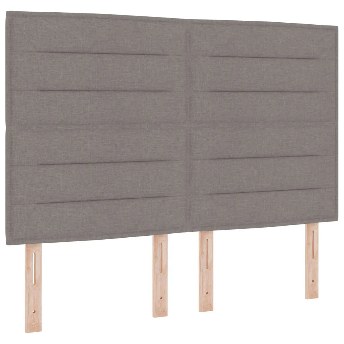 Lit boxspring avec matelas Taupe 140 x 190 cm Tissu - XIOS