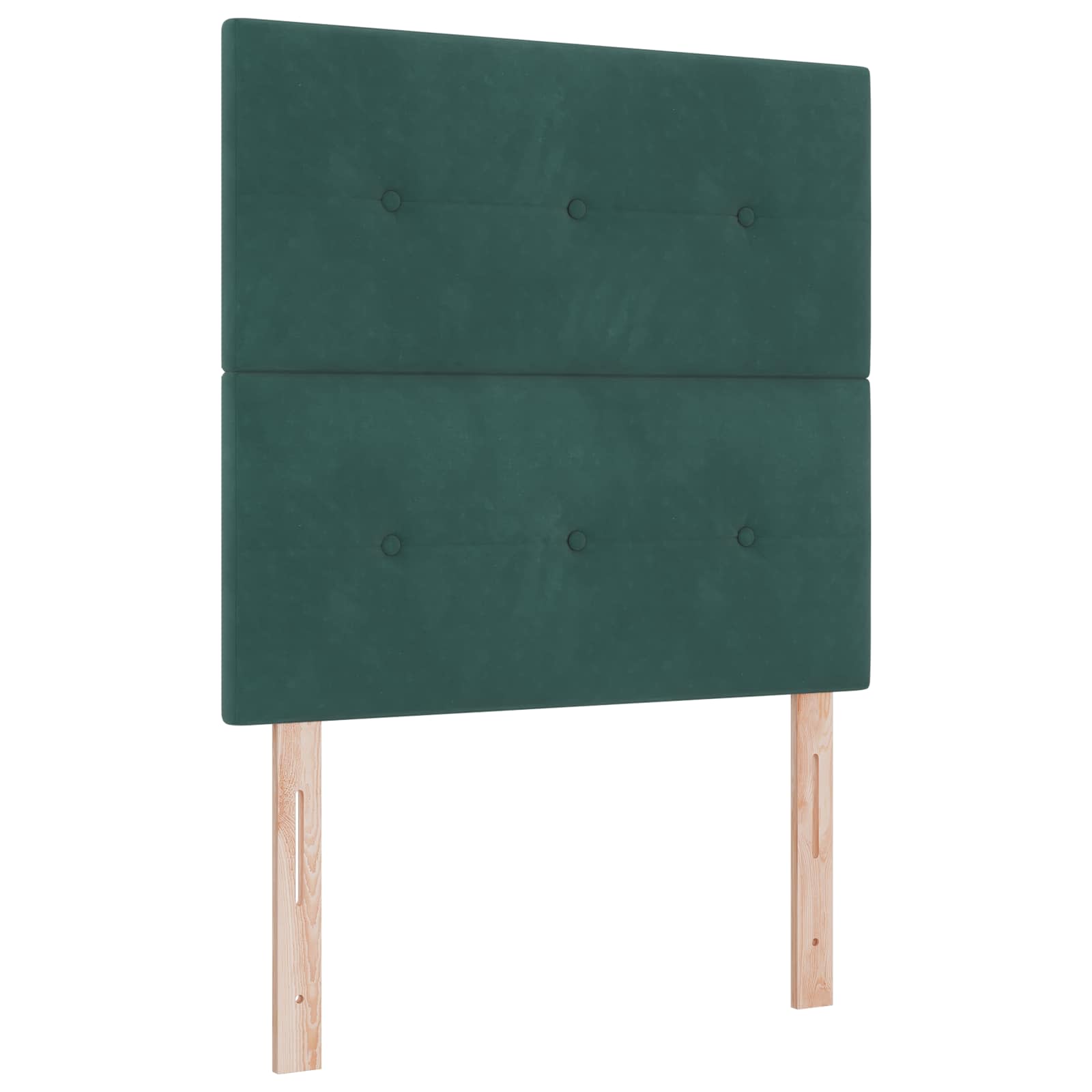 Lit boxspring avec matelas Vert foncé 90 x 190 cm Velours