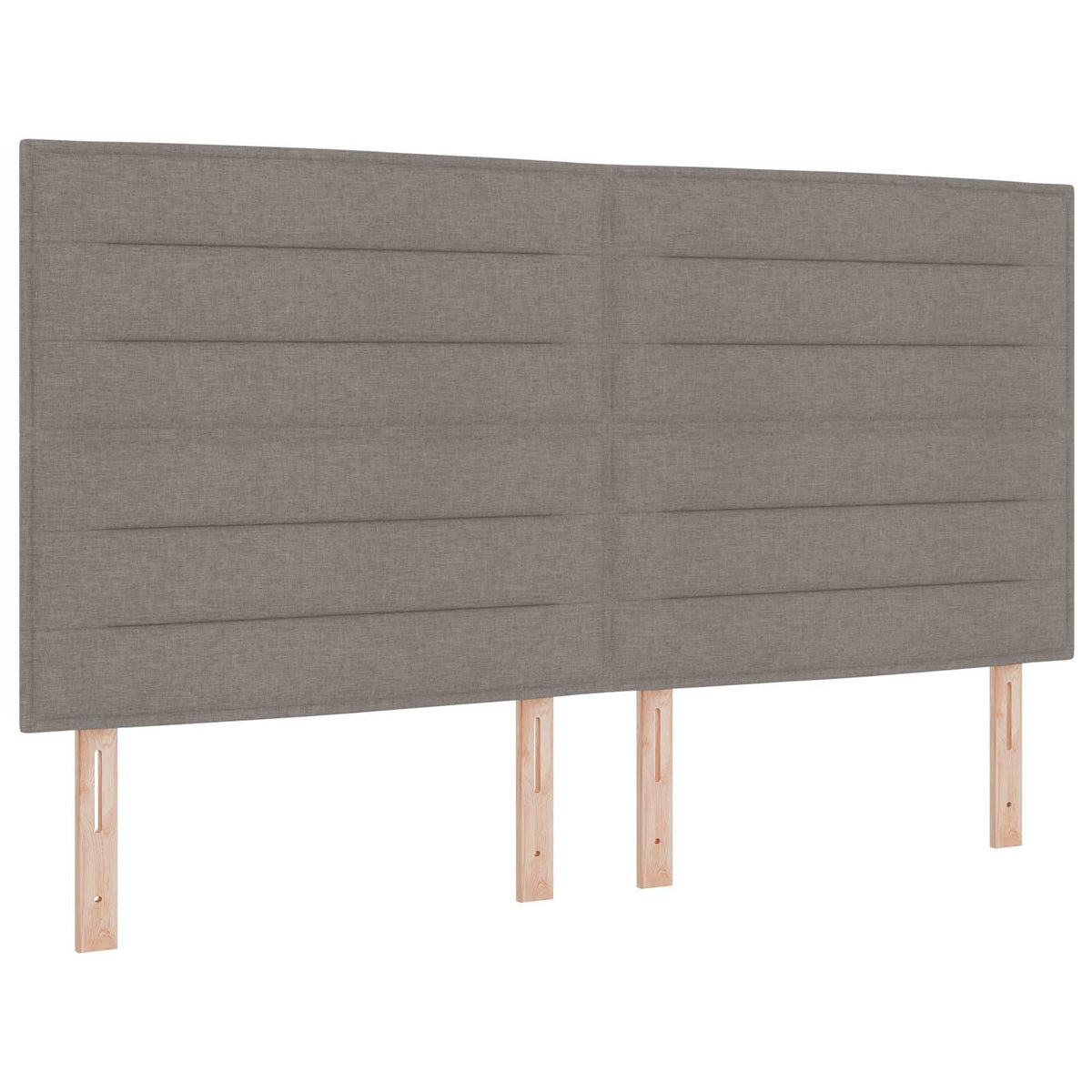 Lit boxspring avec matelas Taupe 140 x 190 cm Tissu