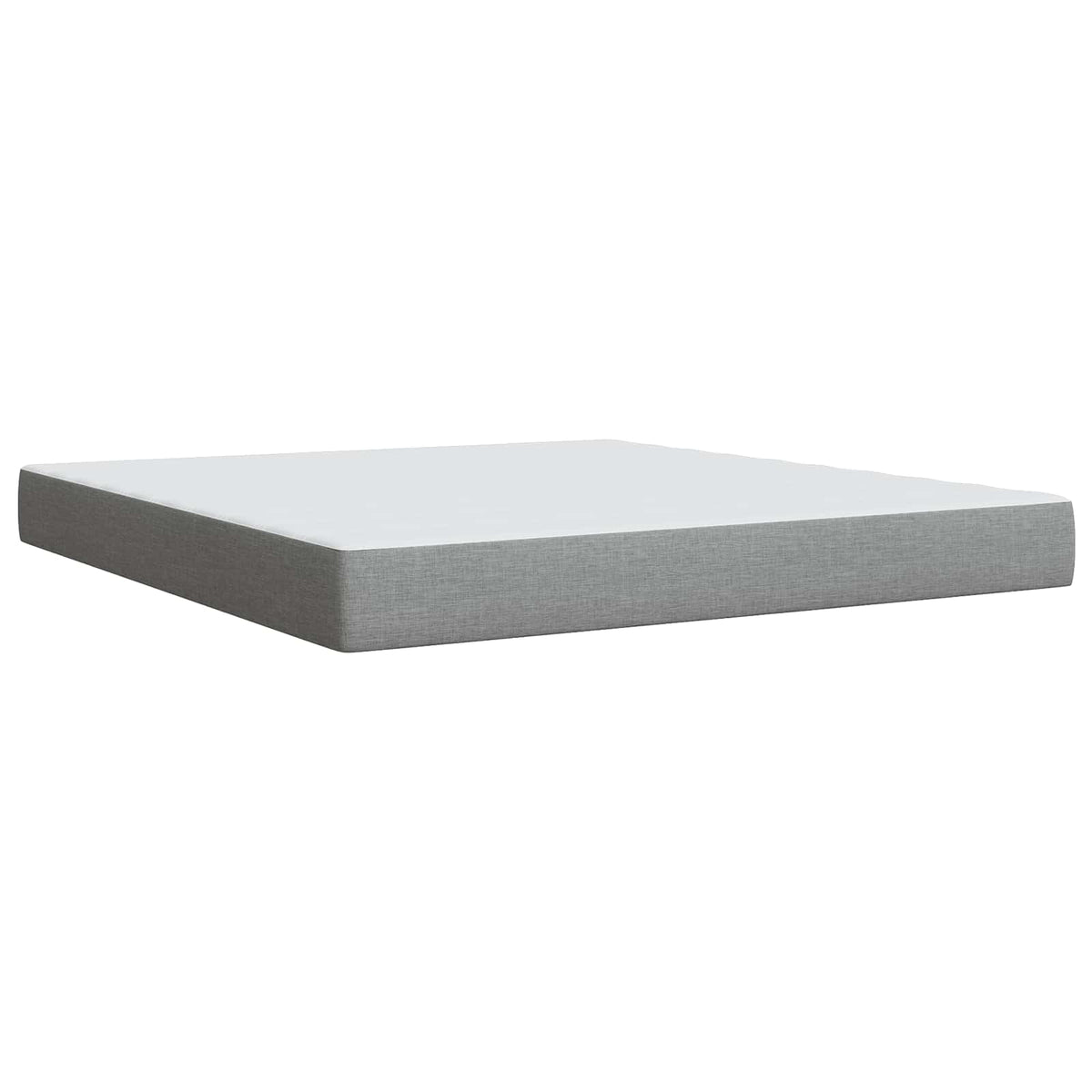 Lit boxspring avec matelas Gris clair 140 x 190 cm Tissu
