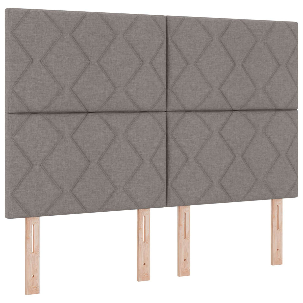 Lit boxspring avec matelas Taupe 140 x 190 cm Tissu