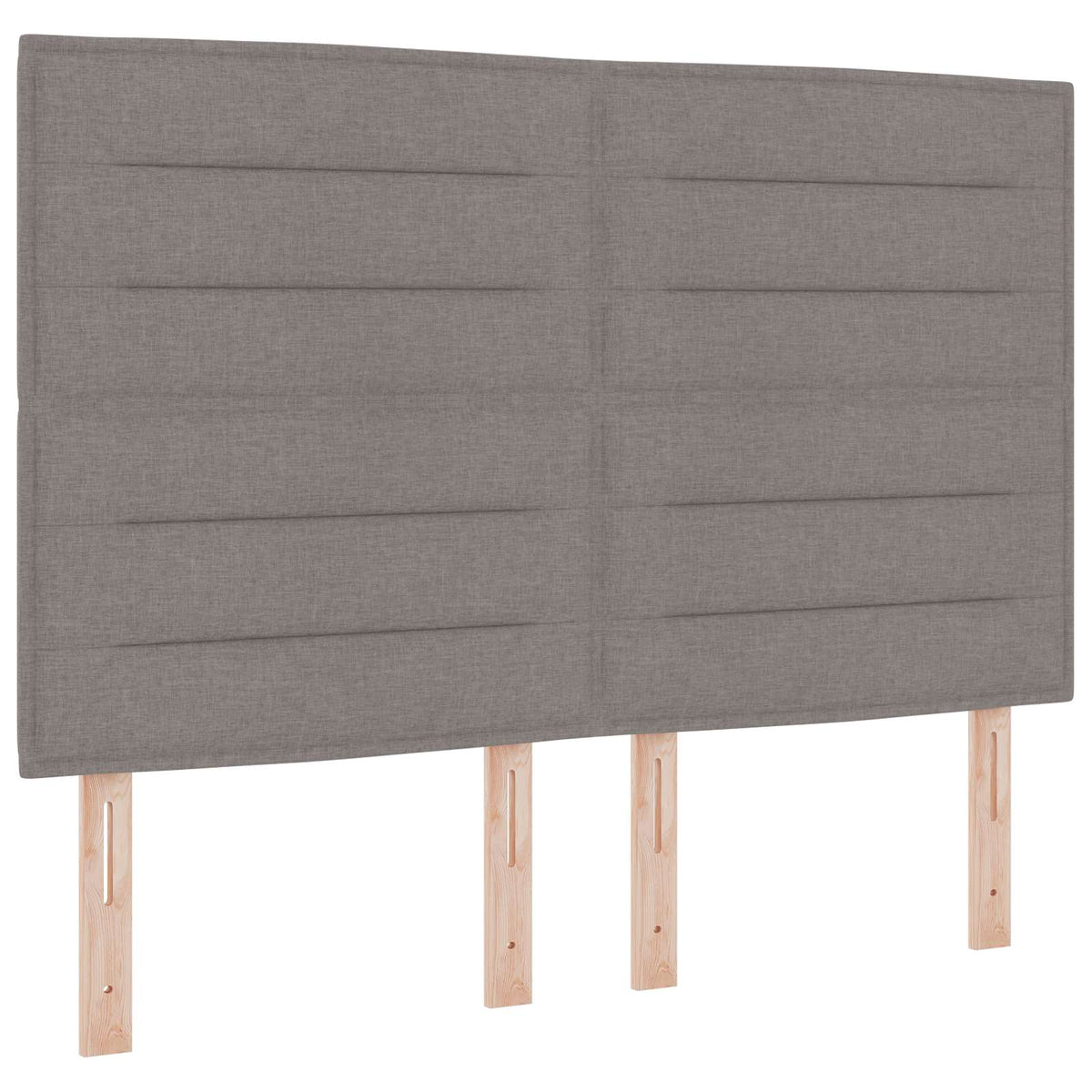 Lit boxspring avec matelas Taupe 140 x 200 cm Tissu