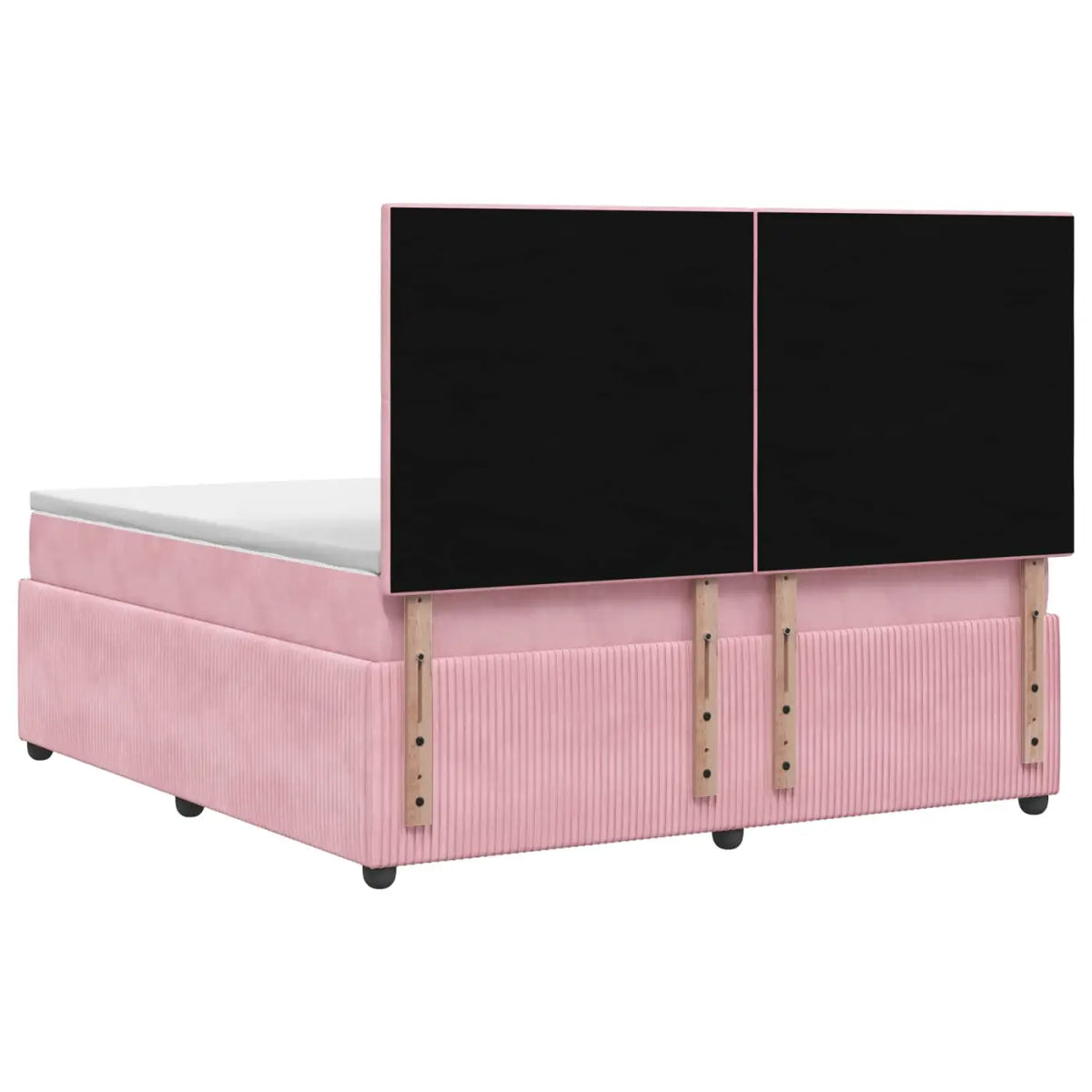 Lit boxspring avec matelas Rose 140 x 200 cm Velours - XIOS