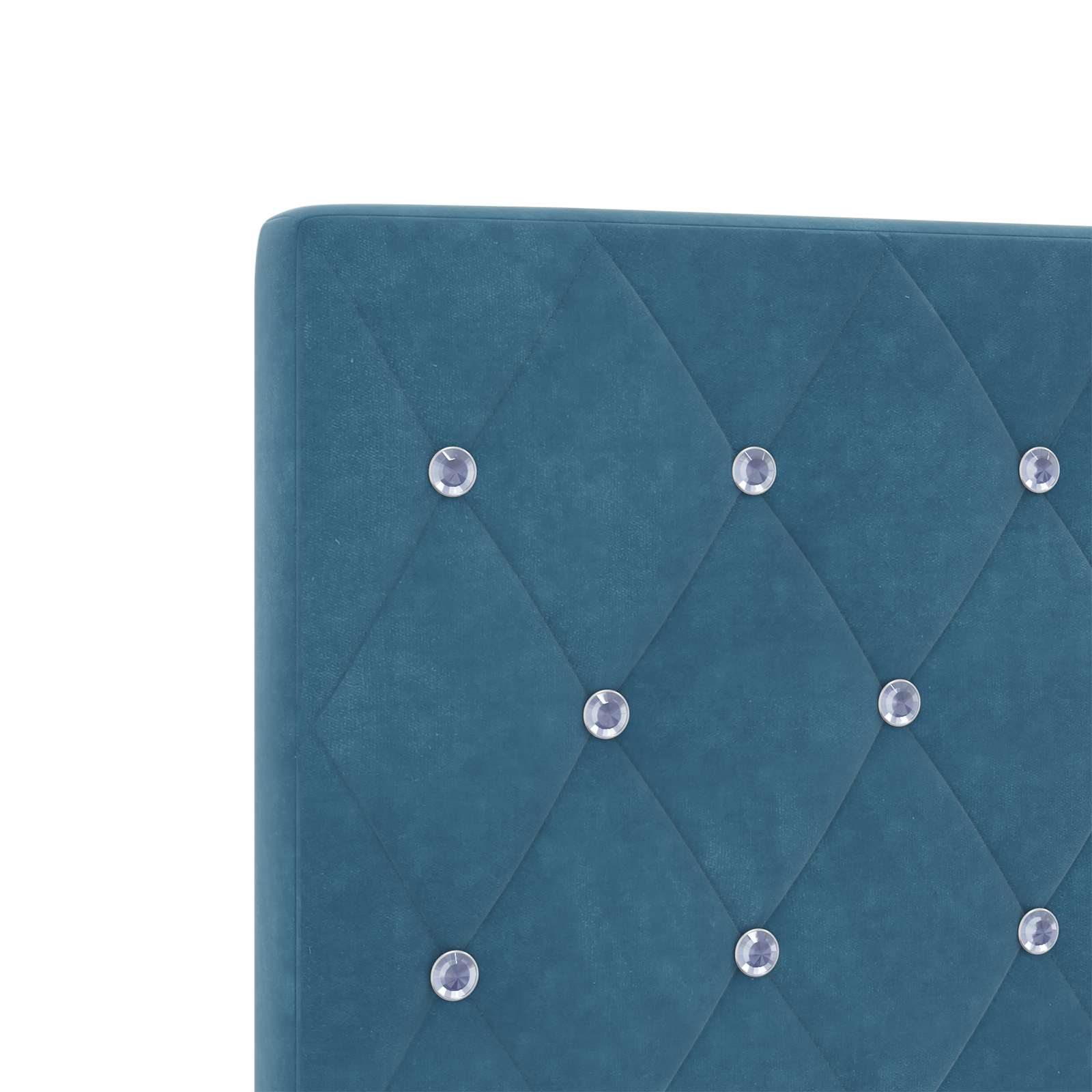 Lit boxspring avec matelas Bleu 100 x 200 cm Velours