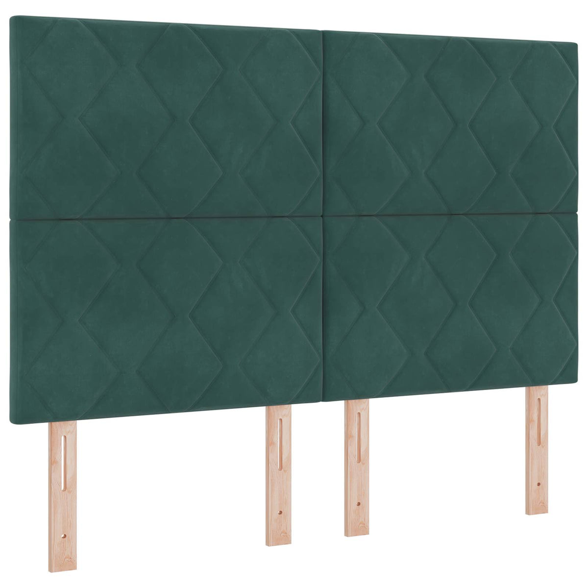 Lit boxspring avec matelas Vert foncé 140 x 200 cm Velours