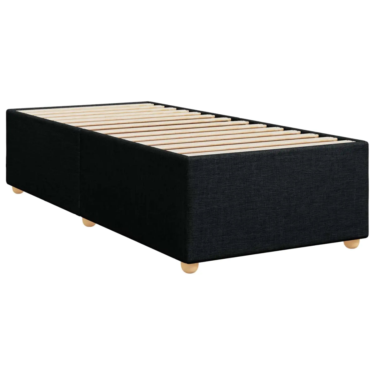 Lit boxspring avec matelas Noir 80 x 200 cm Tissu - XIOS