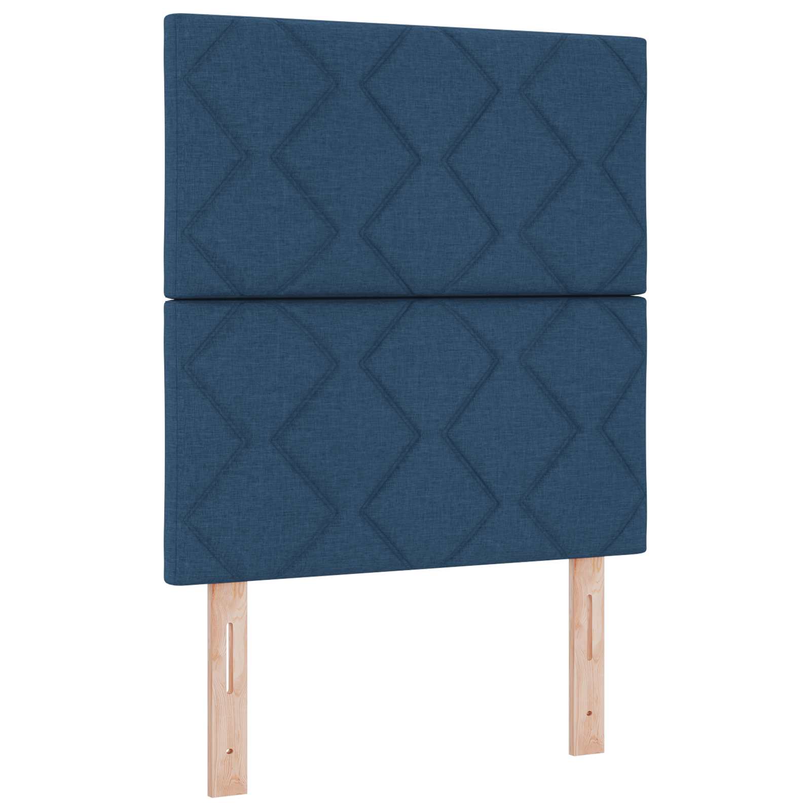 Lit boxspring avec matelas Bleu 80 x 200 cm Tissu