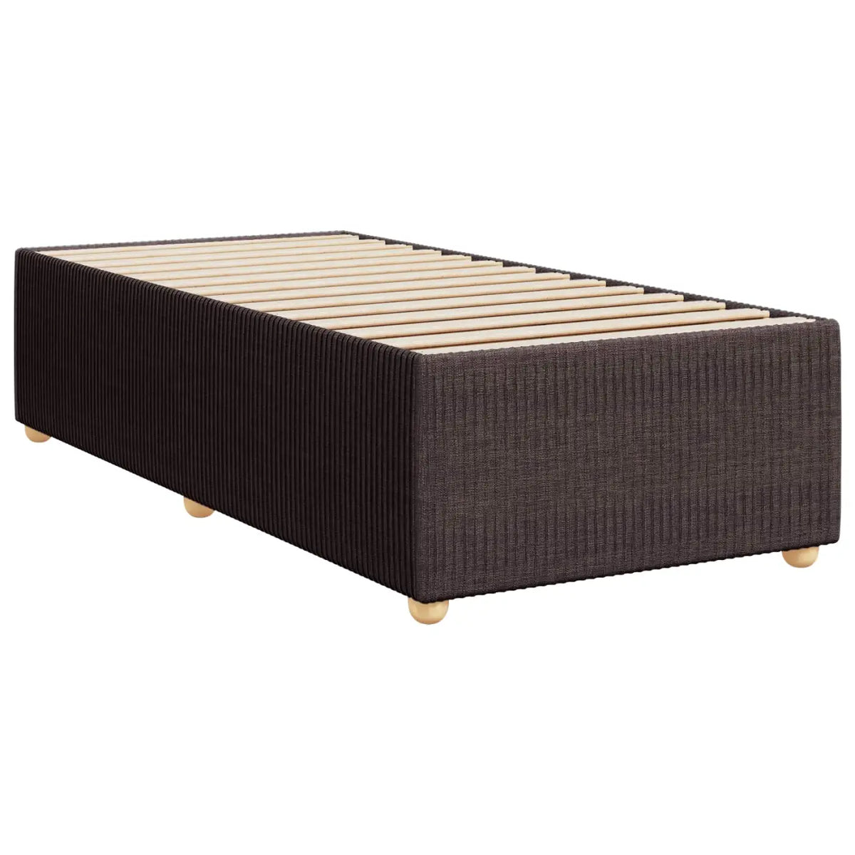 Lit boxspring LED avec matelas Marron foncé 80 x 200 cm Tissu - XIOS