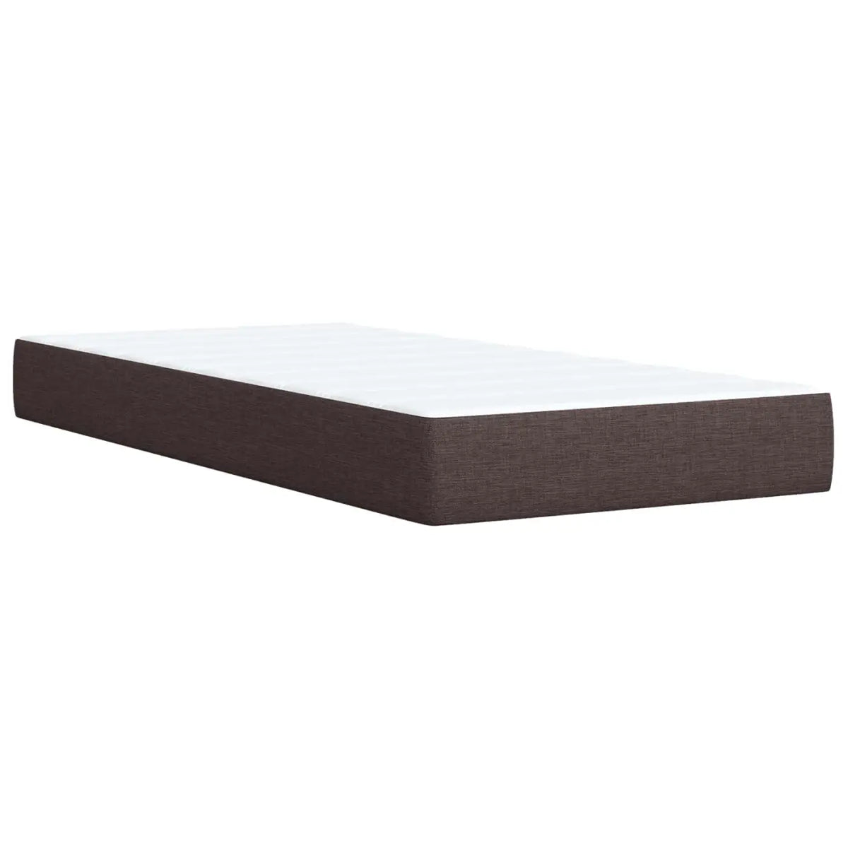 Lit boxspring LED avec matelas Marron foncé 80 x 200 cm Tissu - XIOS