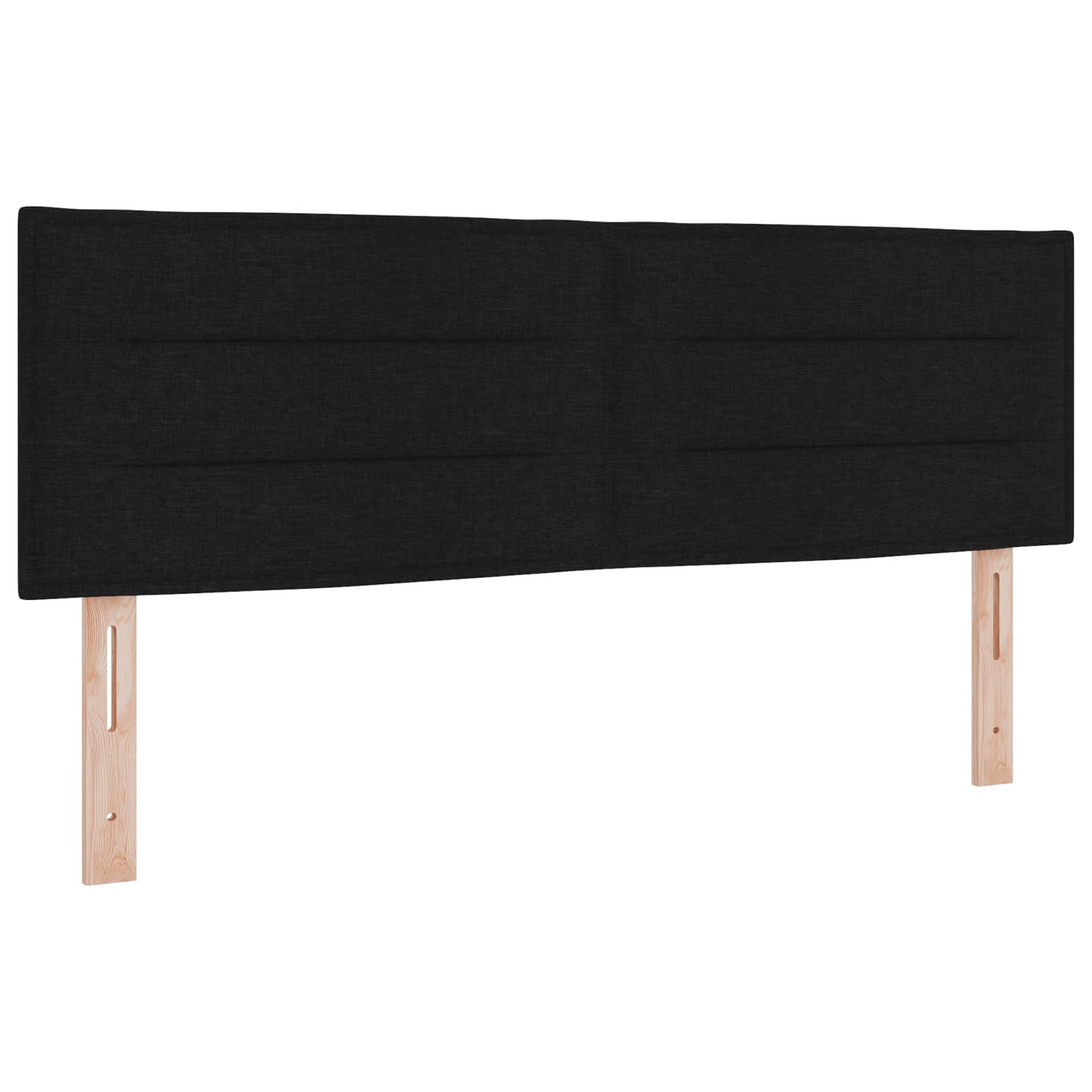 Lit ottoman avec matelas Noir 140 x 190 cm Tissu - XIOS