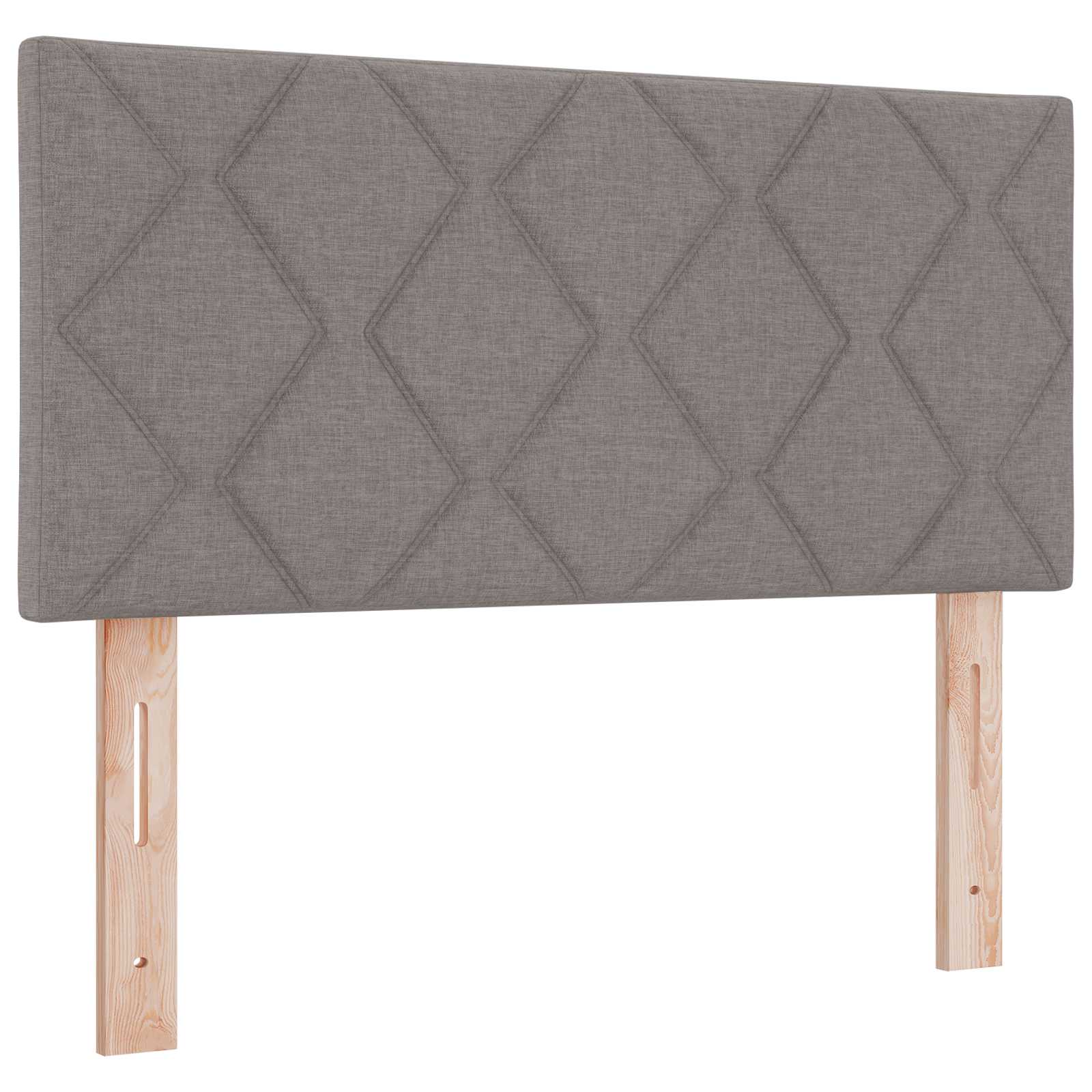 Lit ottoman avec matelas Taupe 100 x 200 cm Tissu
