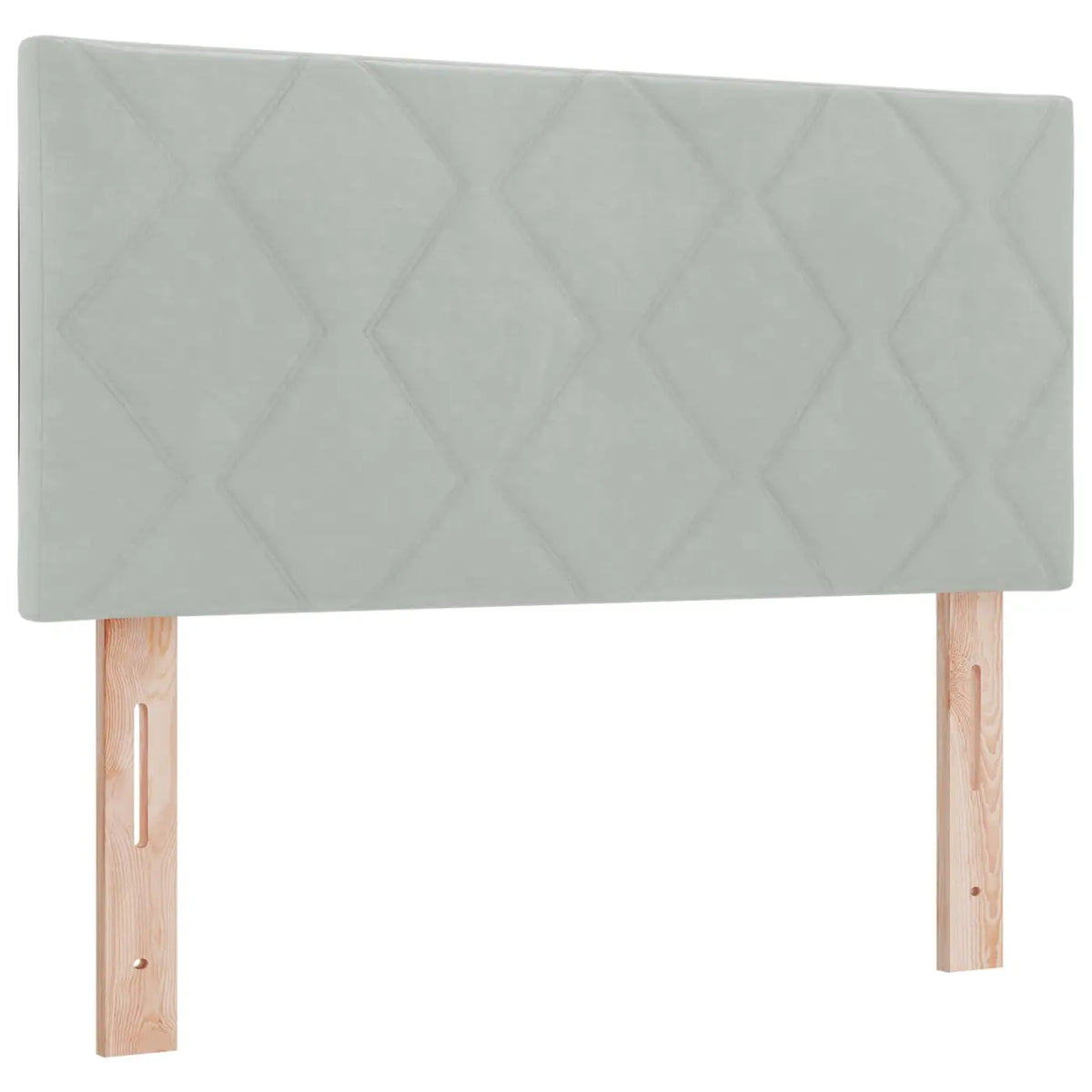 Lit ottoman avec matelas Gris clair 120 x 200 cm Velours - XIOS