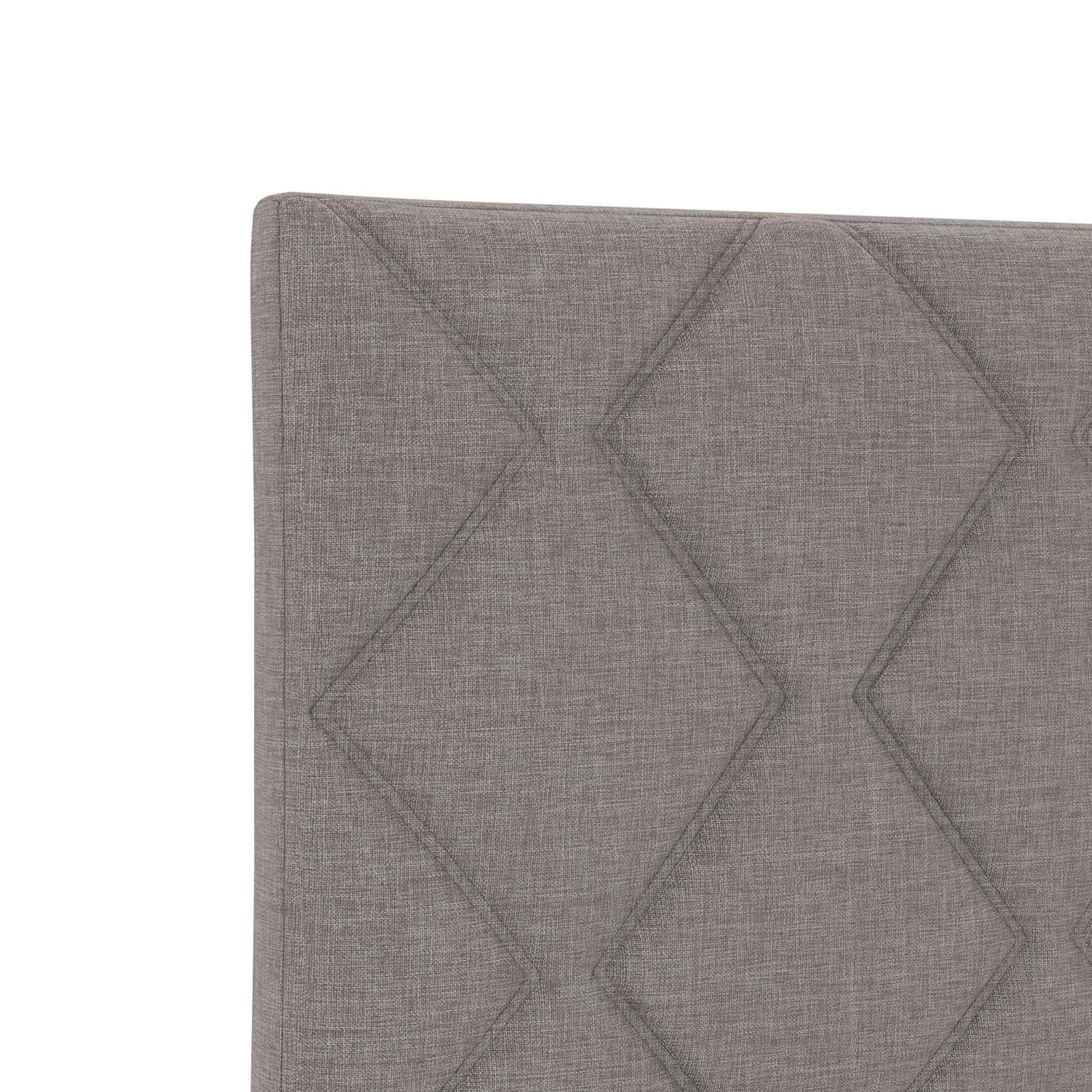 Lit coffre avec matelas et LED Taupe 100 x 200 cm Tissu