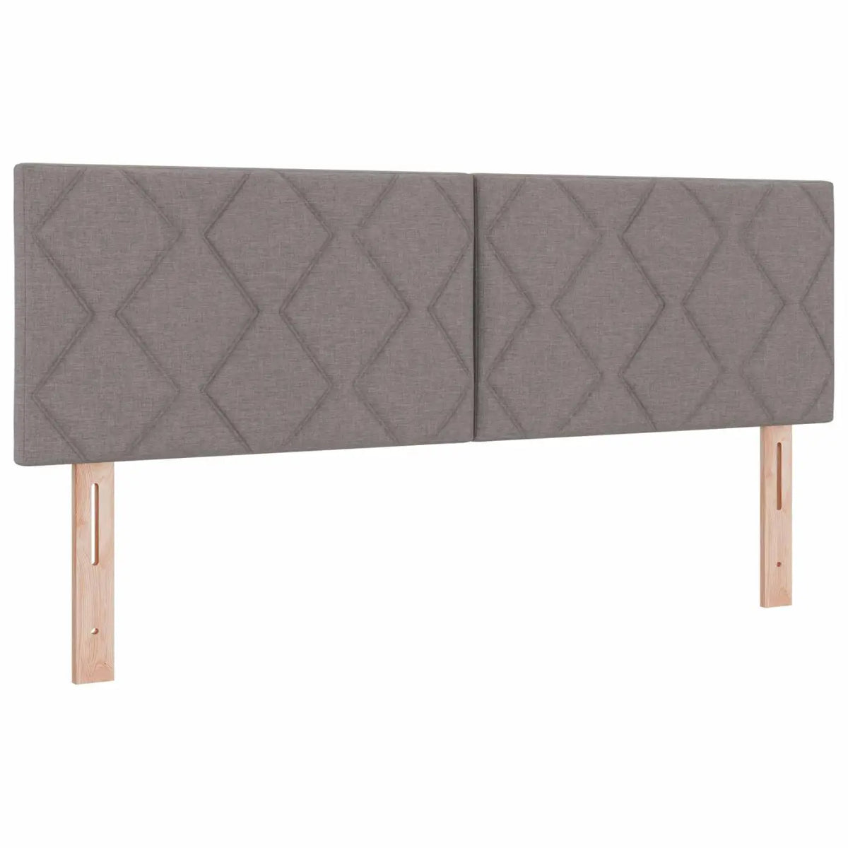 Lit coffre avec matelas et LED Taupe 140 x 190 cm Tissu - XIOS