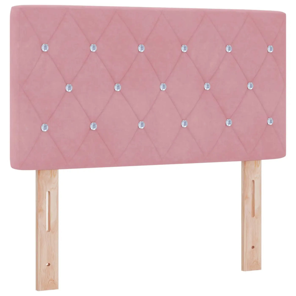 Lit coffre avec matelas et LED Rose 80 x 200 cm Velours - XIOS