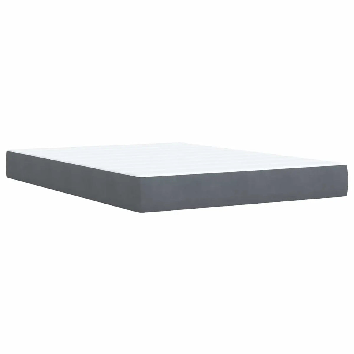 Lit coffre avec matelas et LED Gris foncé 140 x 190 cm Velours - XIOS