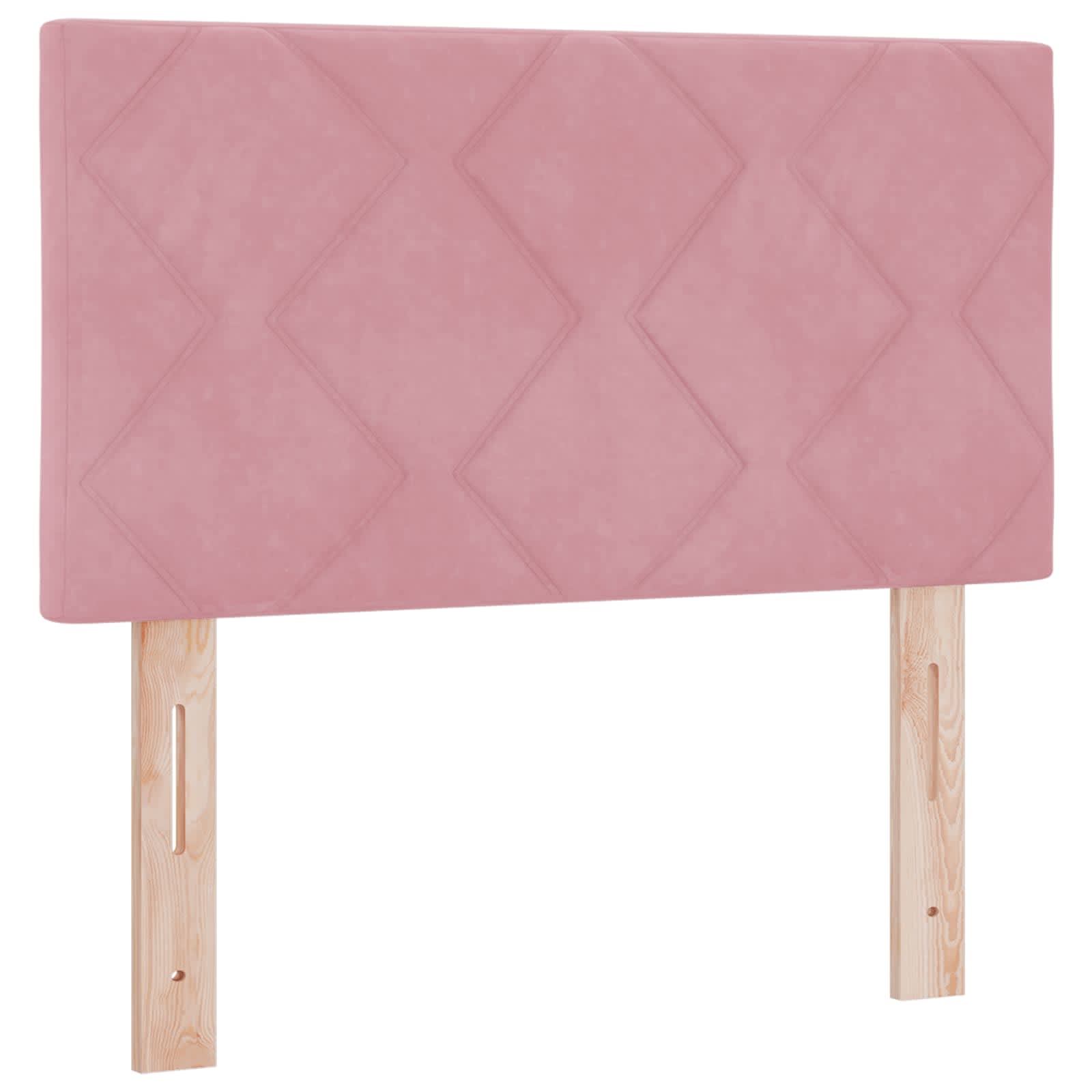Lit coffre avec matelas et LED Rose 80 x 200 cm Velours