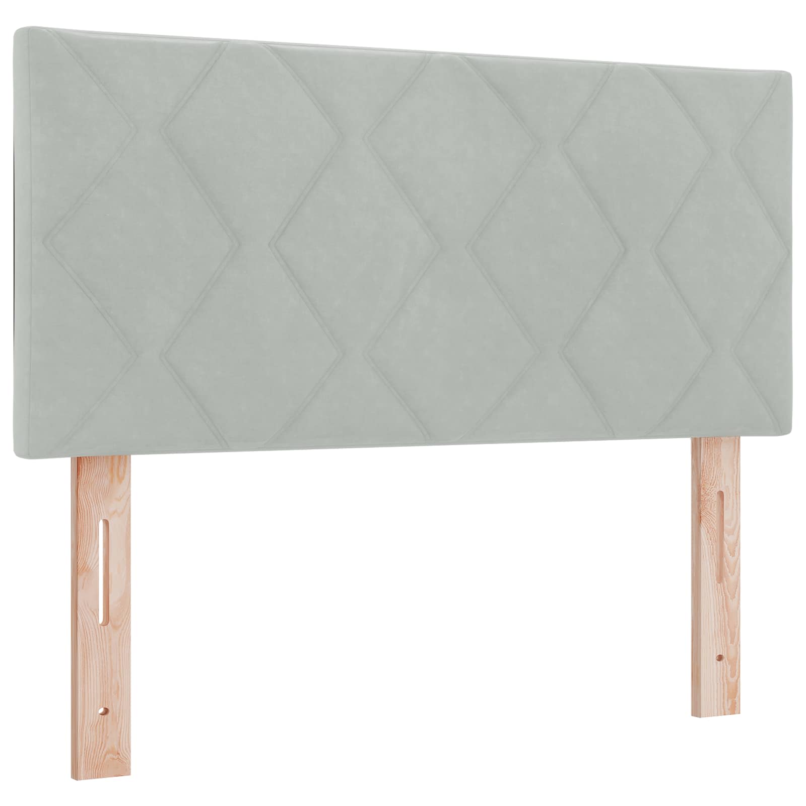 Lit coffre avec matelas et LED Gris clair 90 x 200 cm Velours - XIOS