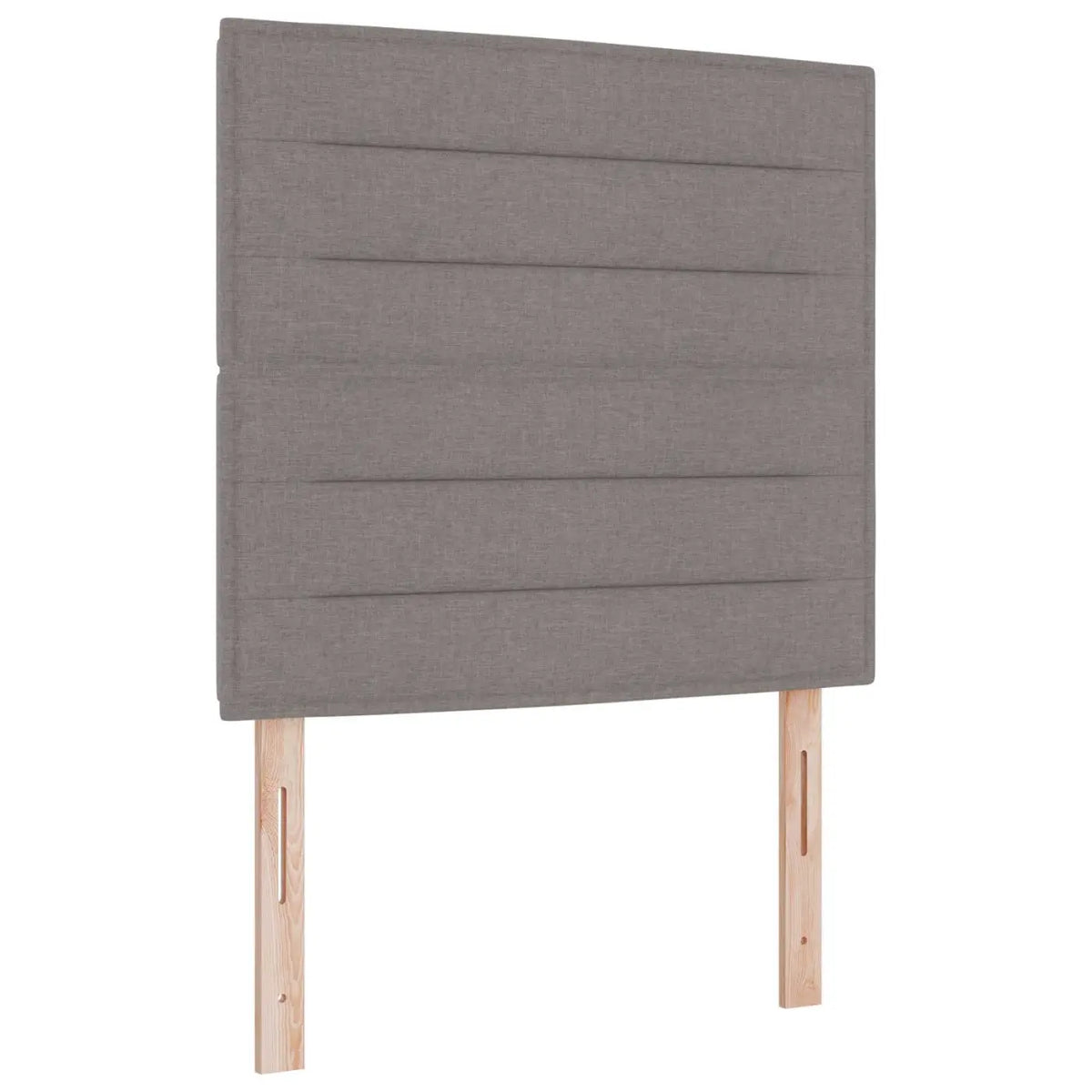 Lit ottoman avec matelas Taupe 100 x 200 cm Tissu - XIOS